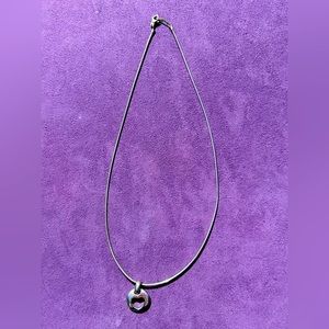 Tiffany & Co. Heart Necklace Sterling Silver 15 1/2”